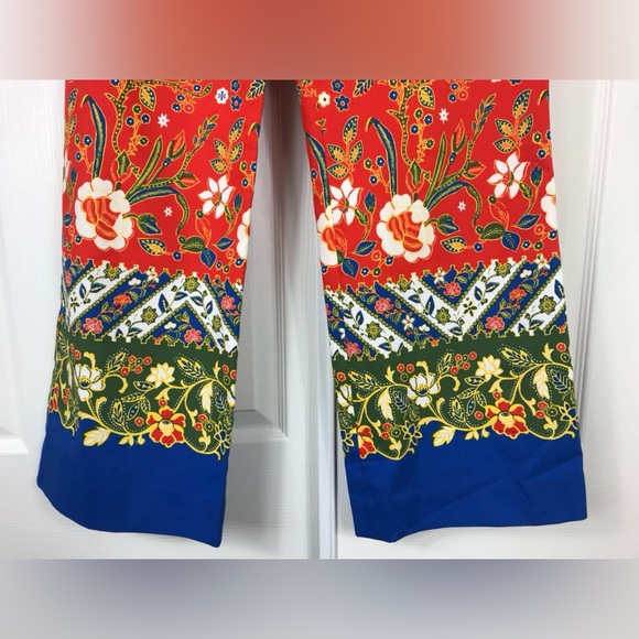 NWT Tory Burch Dayton Crop Pant in Samba Batik Floral - Picture 13 of 14